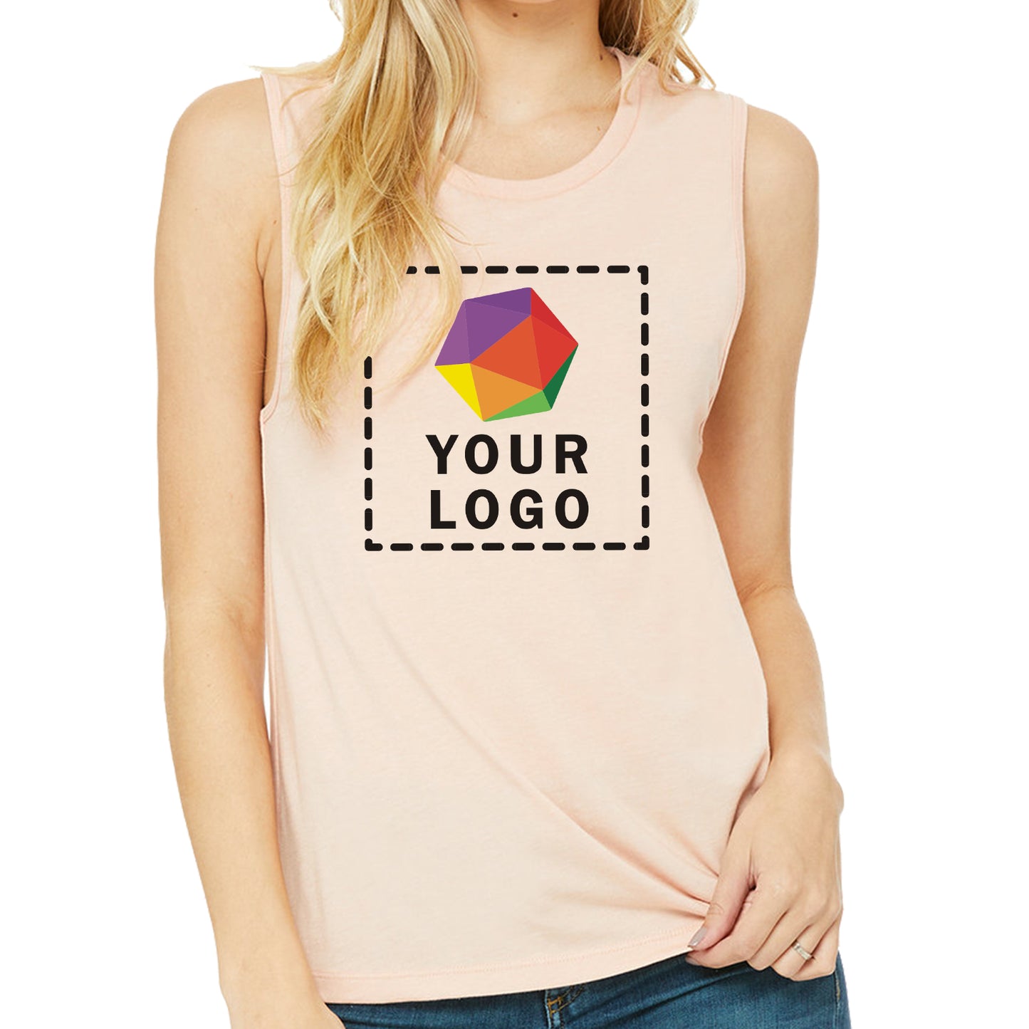 Bella + Canvas Custom Printed Ladies' Jersey Muscle Tank - b6003