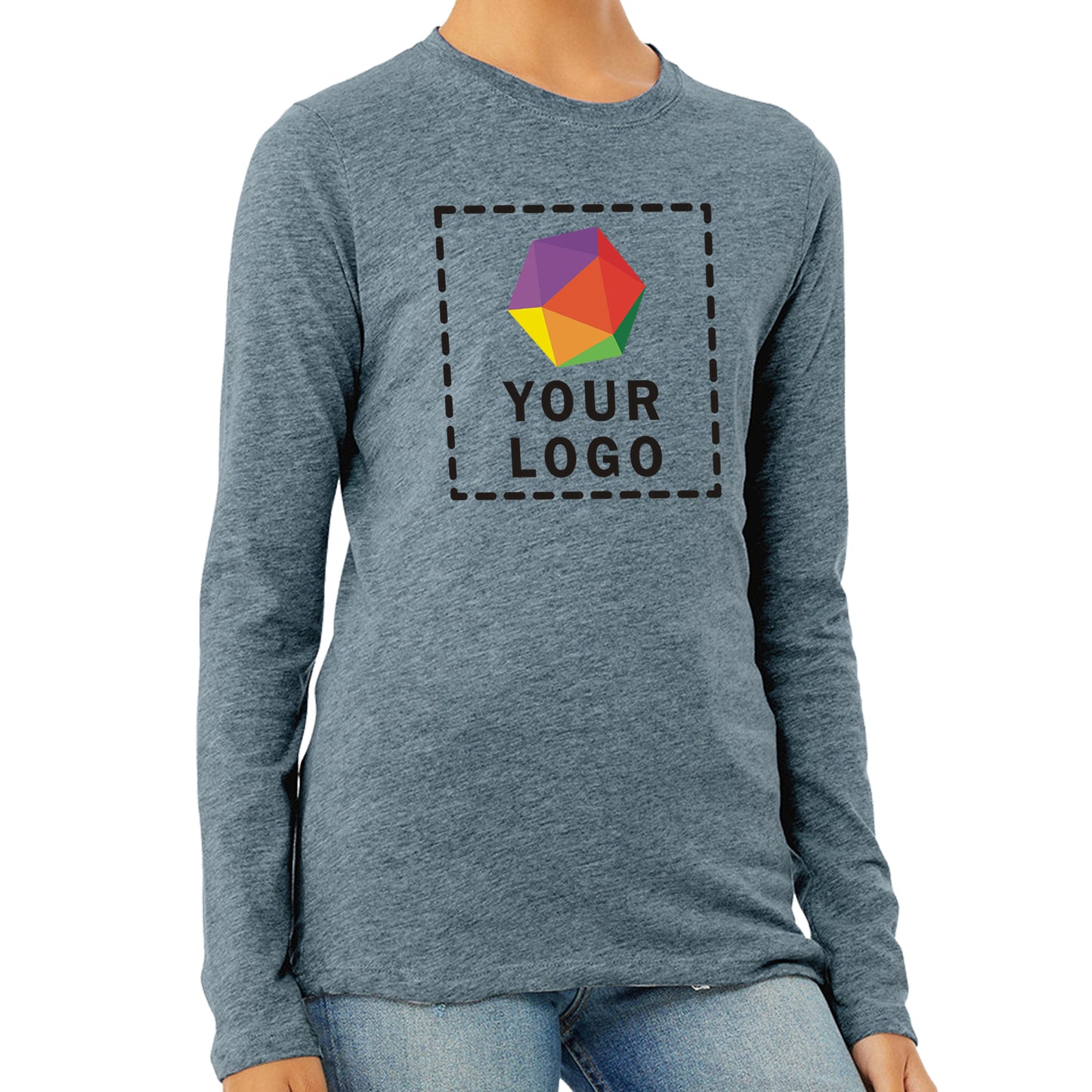 Bella + Canvas Custom Printed Ladies Jersey Long-Sleeve T-Shirt - B6500