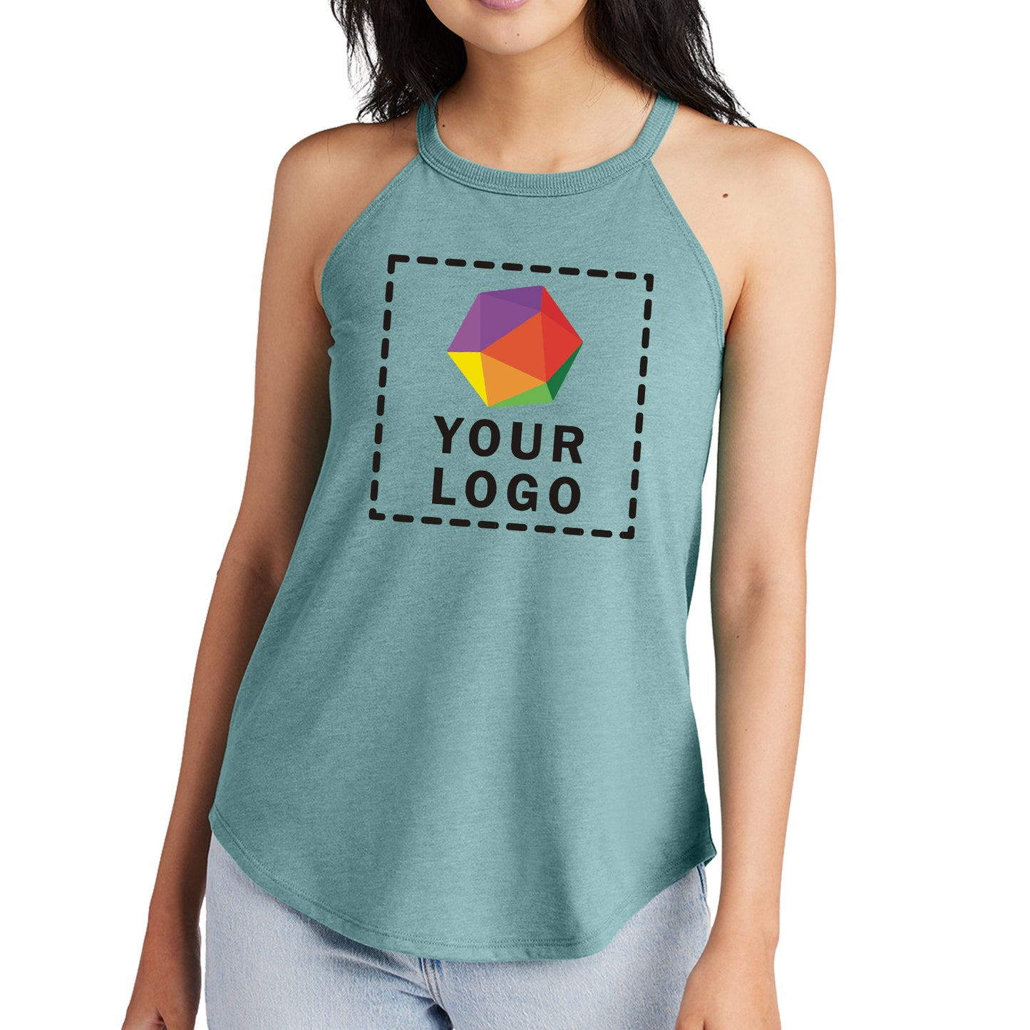 District® Custom Printed Women’s Perfect Tri ® Rocker Tank - DT137L