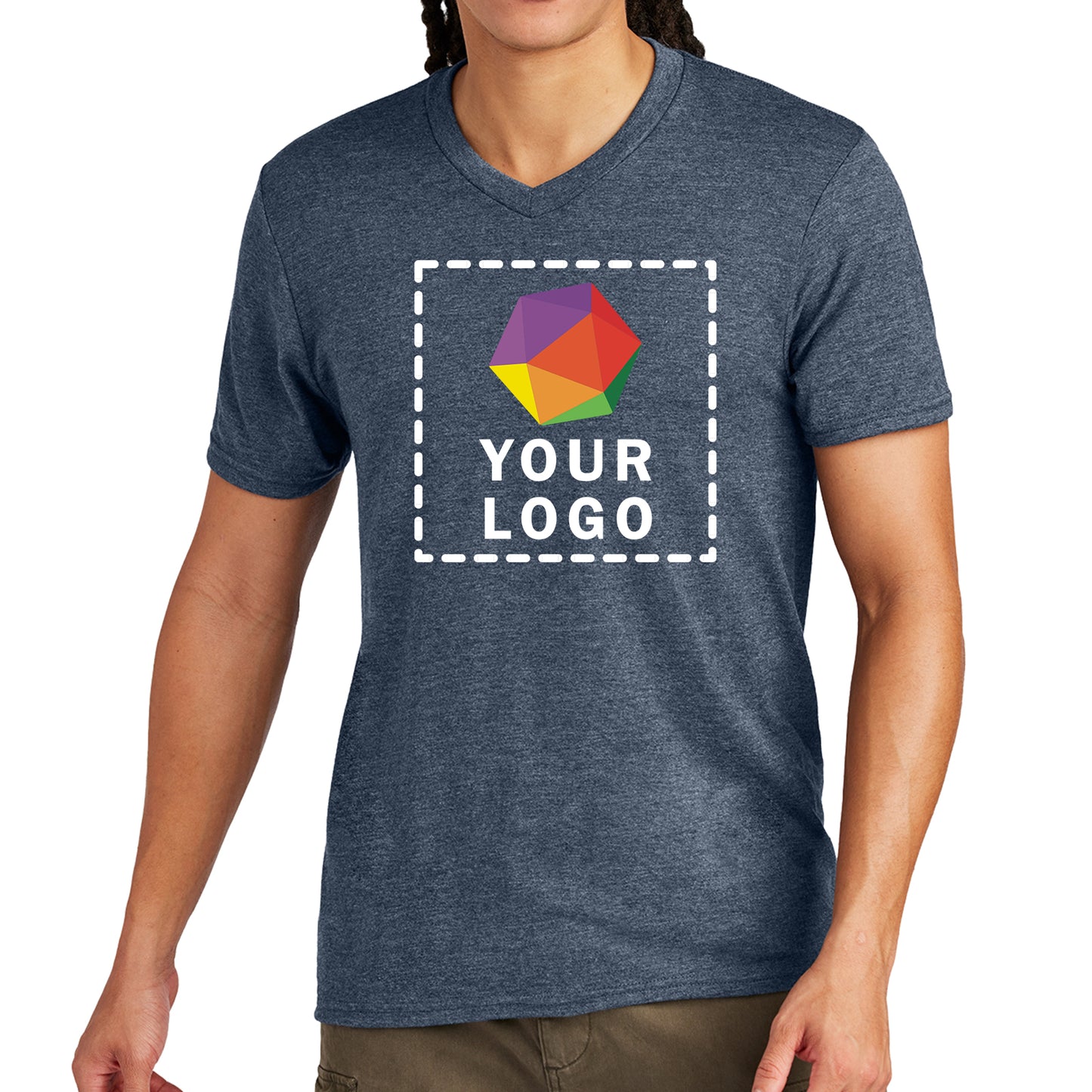 District® Custom Printed Very Important Tee ® V-Neck - DT6500