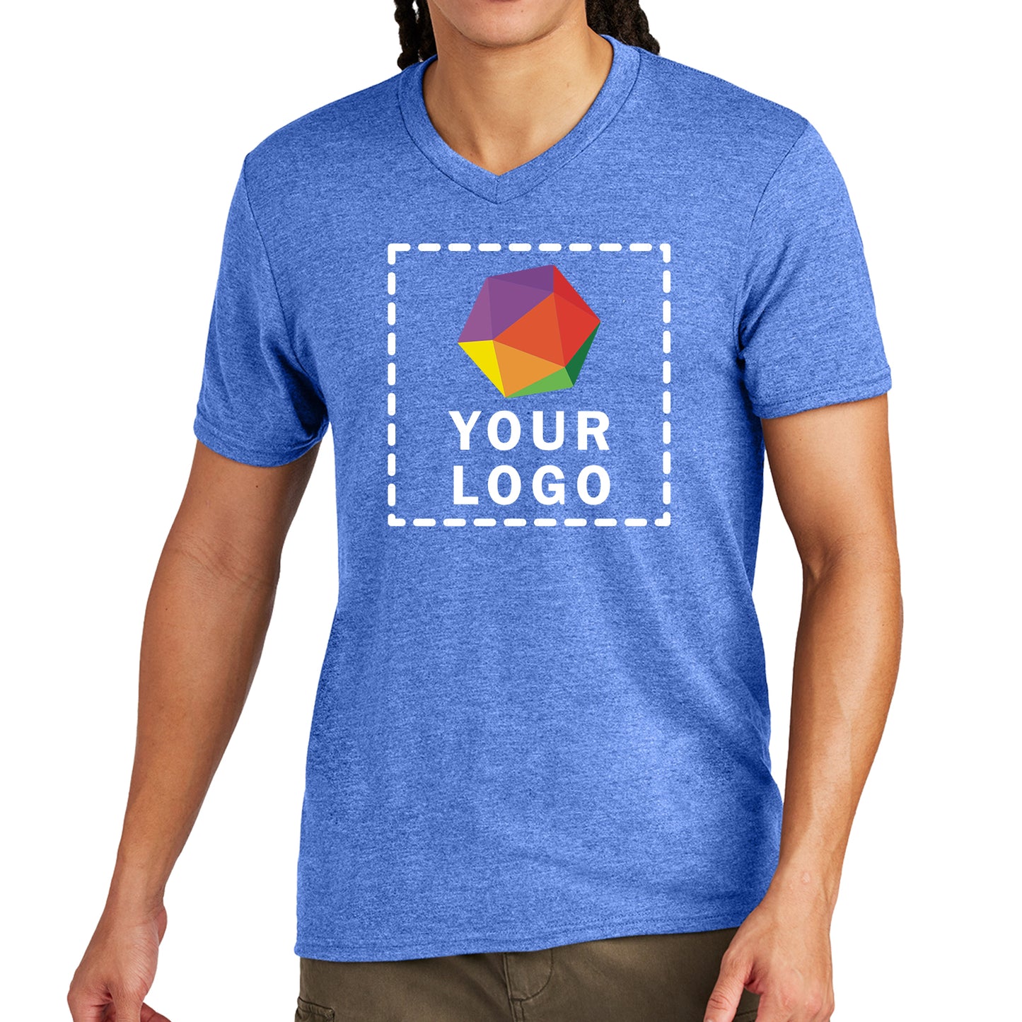 District® Custom Printed Very Important Tee ® V-Neck - DT6500