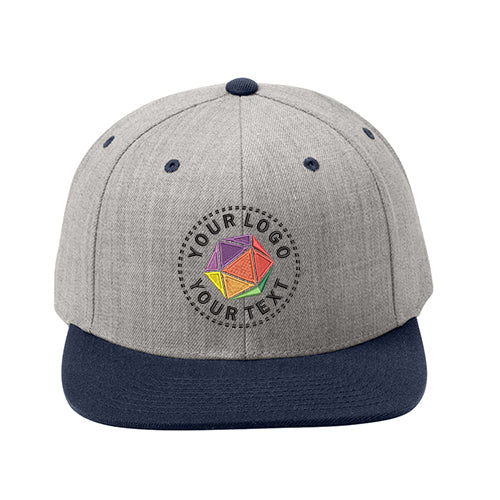 Sport-Tek® YP Classics® Custom Embroidered Flat Bill Snapback Cap - STC19