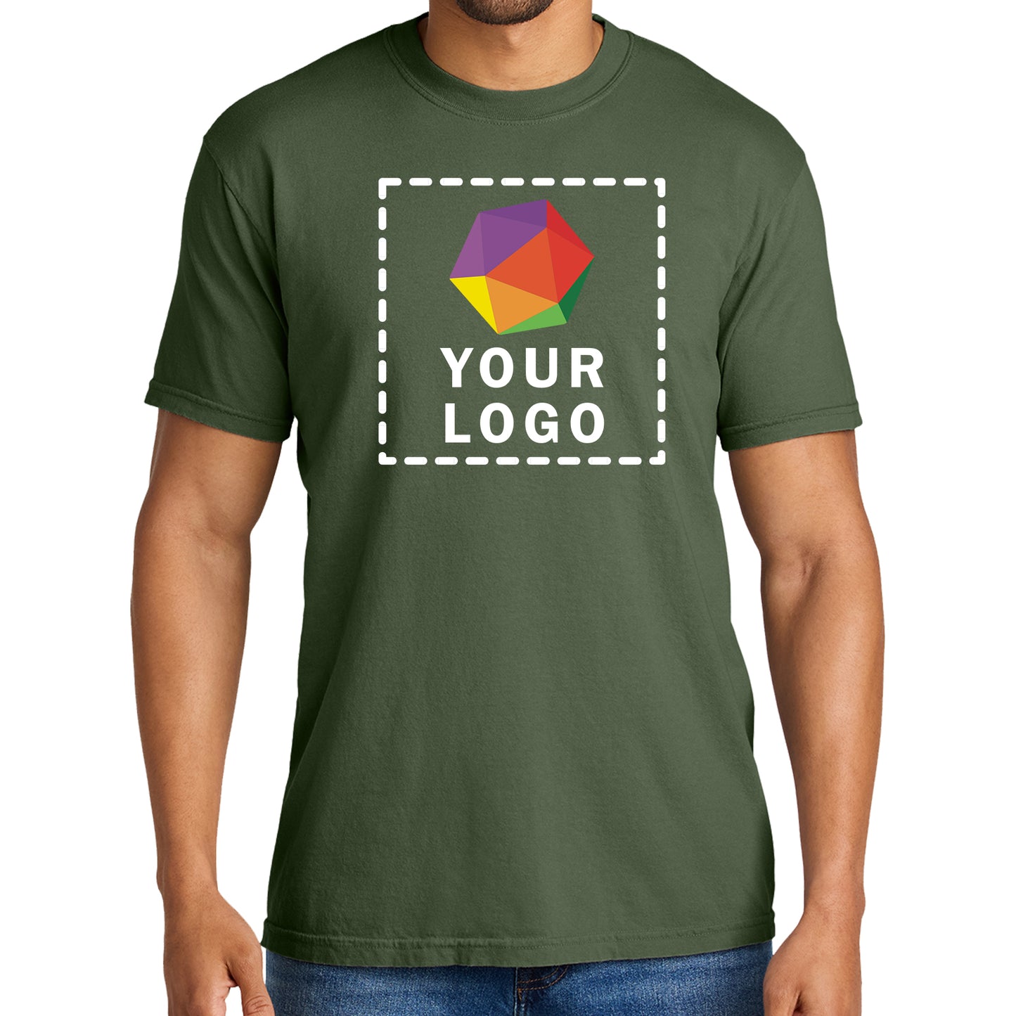 Comfort Colors® Custom Printed Heavyweight Ring Spun Tee - 1717