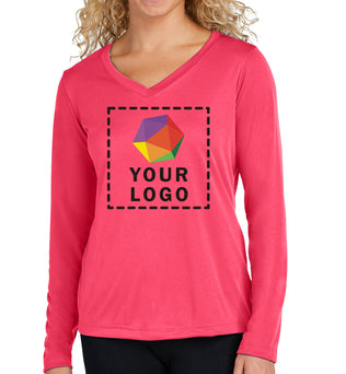 Sport-Tek® Women's Long Sleeve PosiCharge® Competitor™ V-Neck Tee - LST353LS