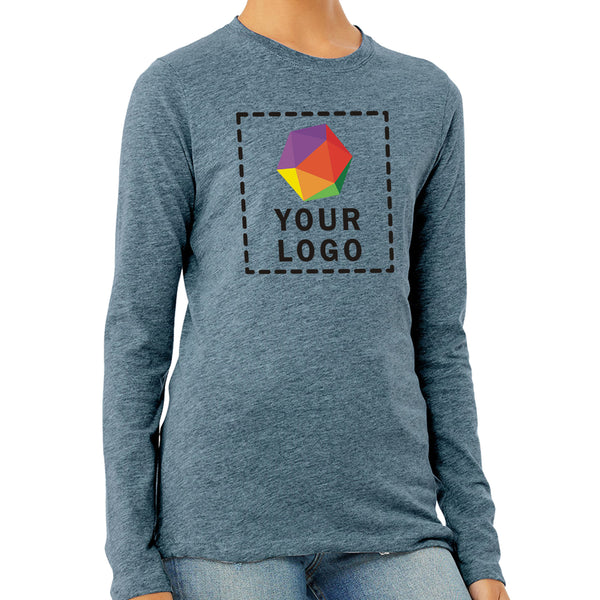 Bella + Canvas Custom Printed Ladies Jersey Long-Sleeve T-Shirt - B6500