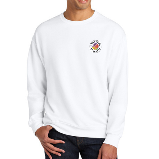 Jerzees Ultimate™ Unisex CVC Ring Spun Custom Embroidered Crewneck Sweatshirt - IC48M