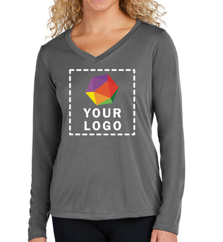 Sport-Tek® Women's Long Sleeve PosiCharge® Competitor™ V-Neck Tee - LST353LS