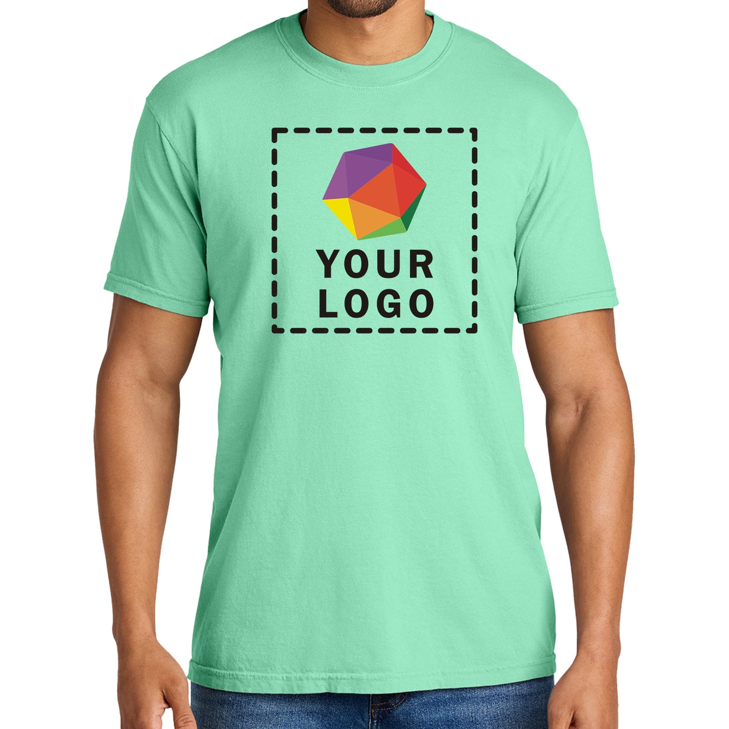 Comfort Colors® Custom Printed Heavyweight Ring Spun Tee - 1717