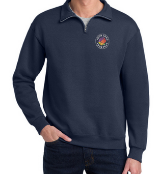 Jerzees®  Custom Embroidered NuBlend® 1/4-Zip Cadet Collar Sweatshirt - 995M