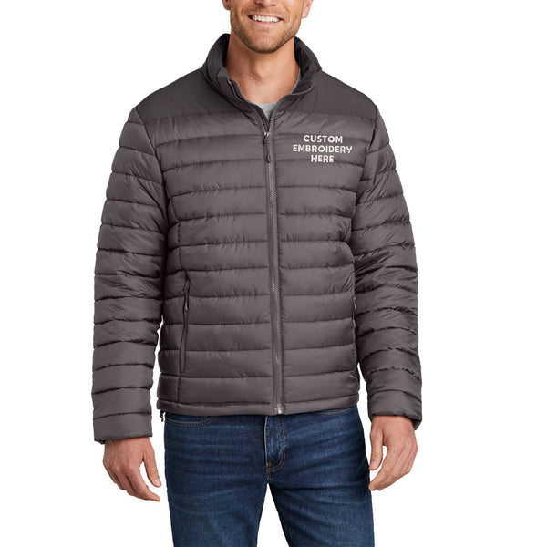 Port Authority® Custom Embroidered Horizon Puffy Jacket - J364