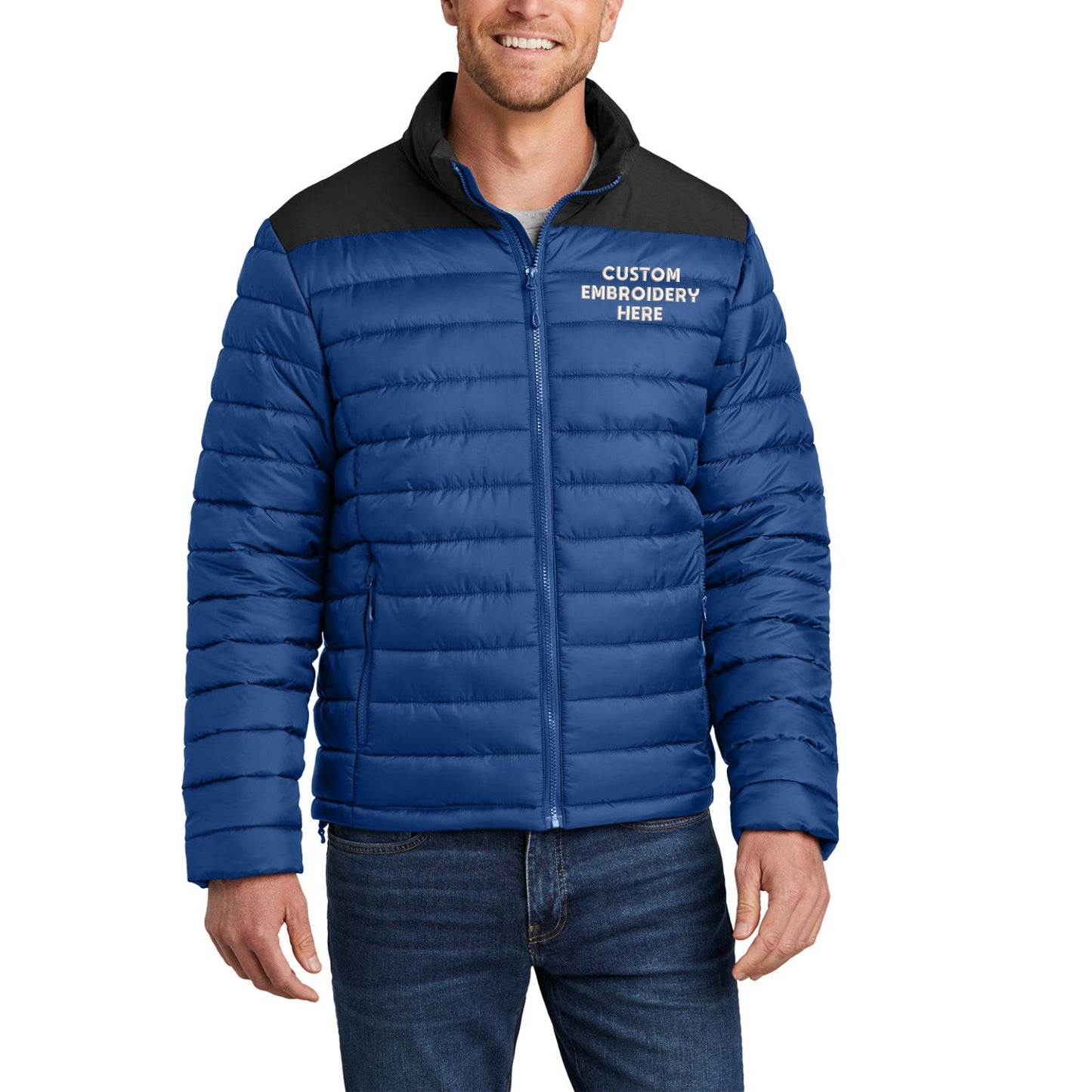 Port Authority® Custom Embroidered Horizon Puffy Jacket - J364