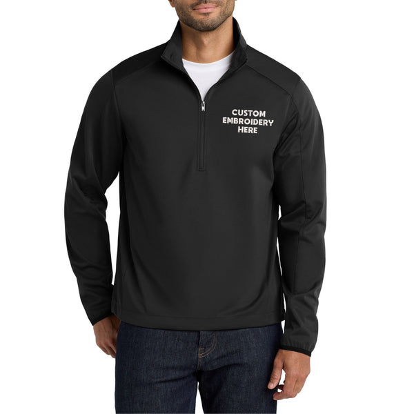 Port Authority® Custom Embroidered Active 1/2-Zip Soft Shell Jacket - J716