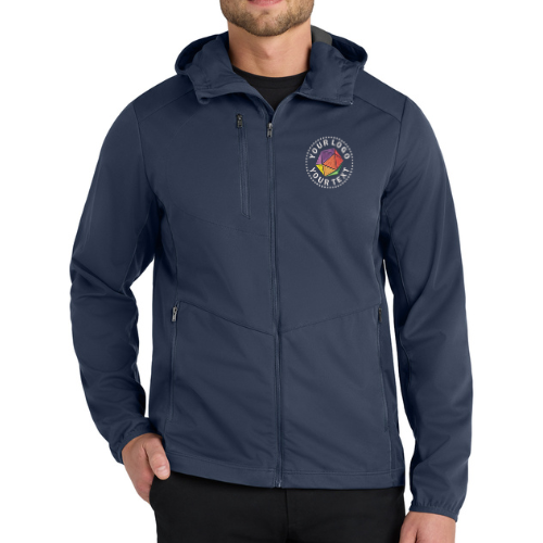Port Authority® Custom Embroidered Active Hooded Soft Shell Jacket - J719