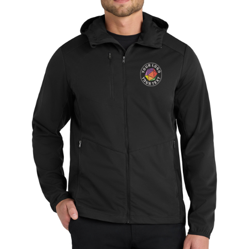 Port Authority® Custom Embroidered Active Hooded Soft Shell Jacket - J719