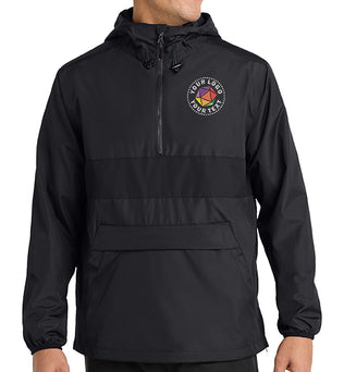 Sport-Tek® Zipped Custom Embroidered Pocket Anorak - JST65