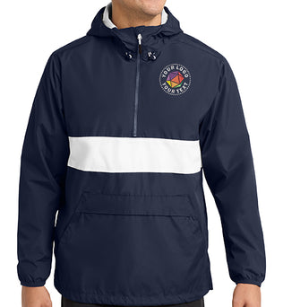 Sport-Tek® Zipped Custom Embroidered Pocket Anorak - JST65