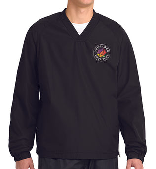 Sport-Tek® Custom Embroidered V-Neck Raglan Wind Shirt - JST72