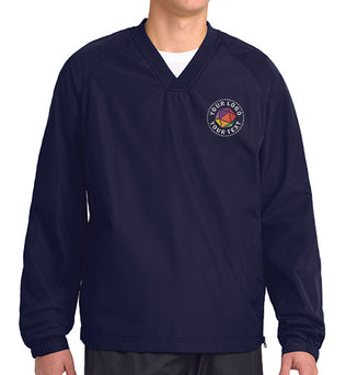 Sport-Tek® Custom Embroidered V-Neck Raglan Wind Shirt - JST72