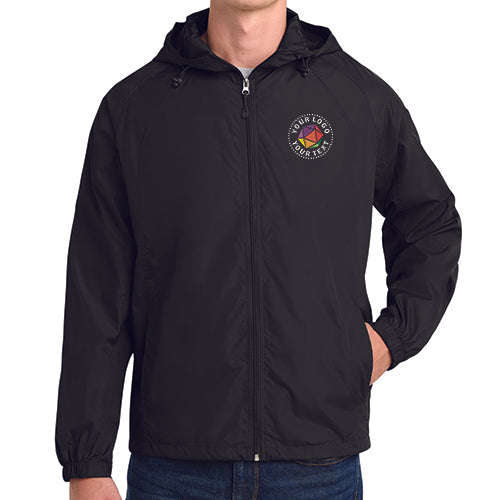 Sport-Tek® Custom Embroidered Hooded Raglan Jacket - JST73