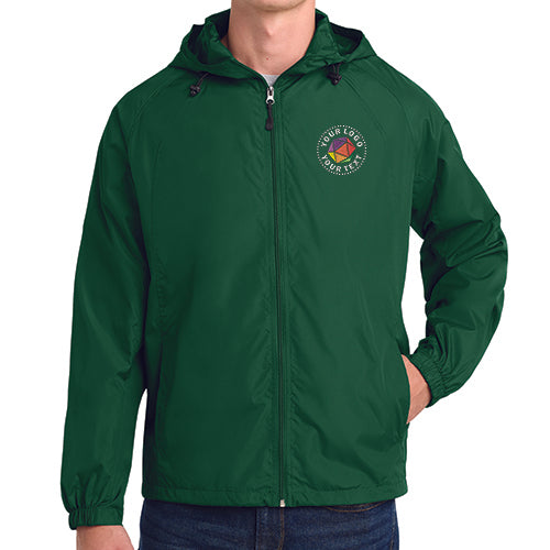 Sport-Tek® Custom Embroidered Hooded Raglan Jacket - JST73