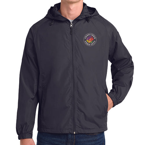 Sport-Tek® Custom Embroidered Hooded Raglan Jacket - JST73