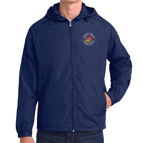 Sport-Tek® Custom Embroidered Hooded Raglan Jacket - JST73