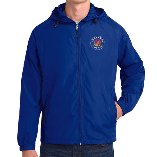Sport-Tek® Custom Embroidered Hooded Raglan Jacket - JST73
