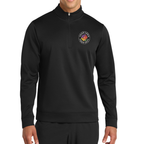 Port & Co™ Custom Embroidered Performance Fleece 1/4-Zip Pullover Sweatshirt  -  PC590Q