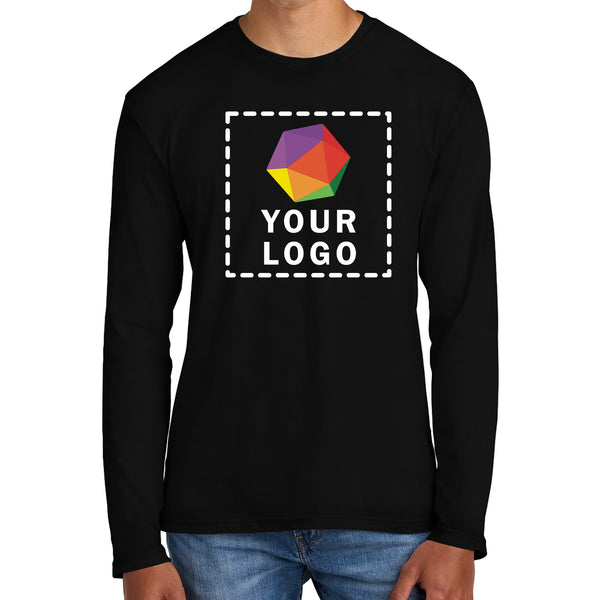 District® Custom Printed Perfect Weight ® Long Sleeve Tee - DT105