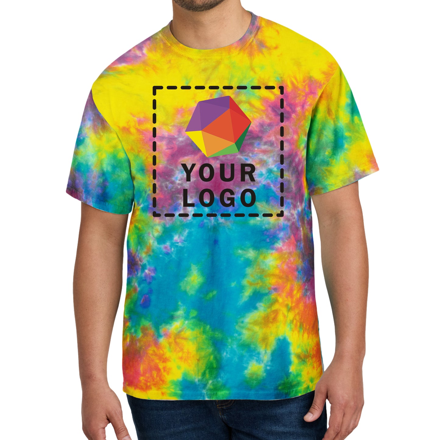 Port & Company® Custom Printed Crystal Tie-Dye Tee - PC145