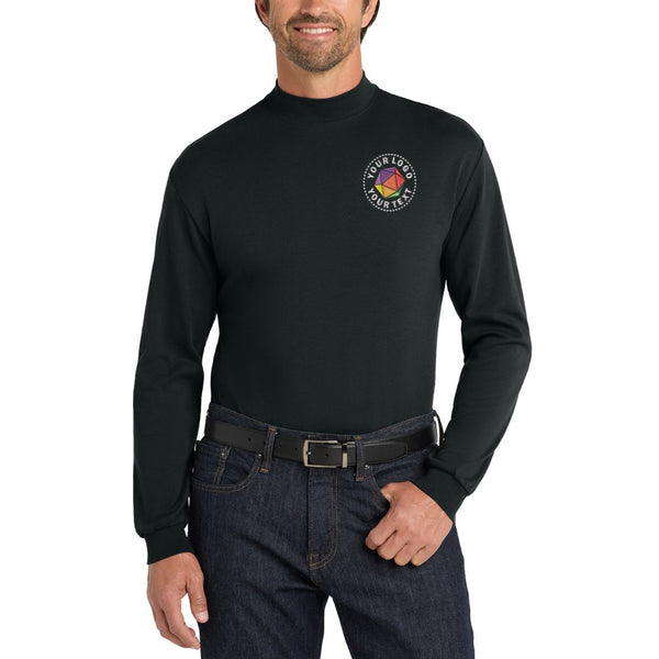 Port Authority® Custom Embroidered Interlock Knit Mock Turtleneck - K321