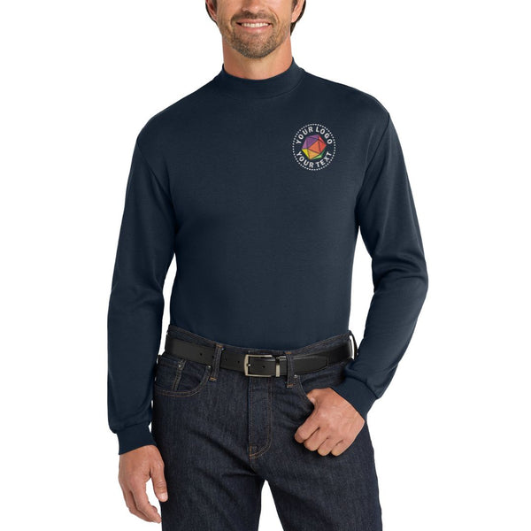 Port Authority® Custom Embroidered Interlock Knit Mock Turtleneck - K321
