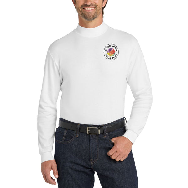 Port Authority® Custom Embroidered Interlock Knit Mock Turtleneck - K321