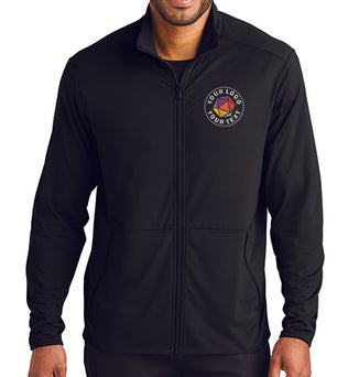 Port Authority® Custom Embroidered Accord Stretch Fleece Full-Zip - K595