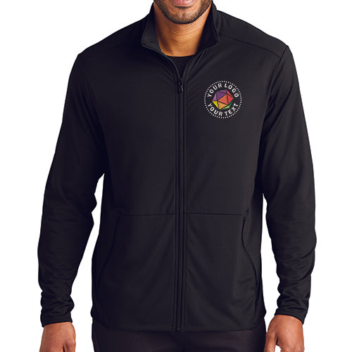Port Authority® Custom Embroidered Accord Stretch Fleece Full-Zip - K595
