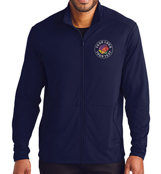 Port Authority® Custom Embroidered Accord Stretch Fleece Full-Zip - K595