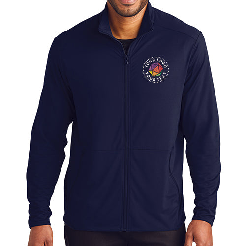 Port Authority® Custom Embroidered Accord Stretch Fleece Full-Zip - K595