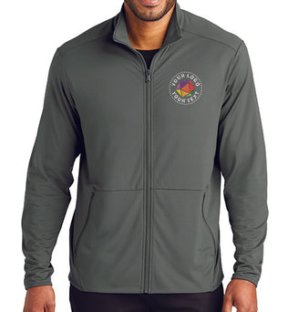 Port Authority® Custom Embroidered Accord Stretch Fleece Full-Zip - K595
