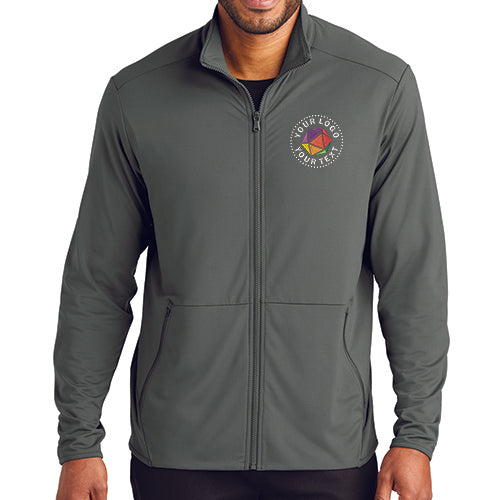 Port Authority® Custom Embroidered Accord Stretch Fleece Full-Zip - K595