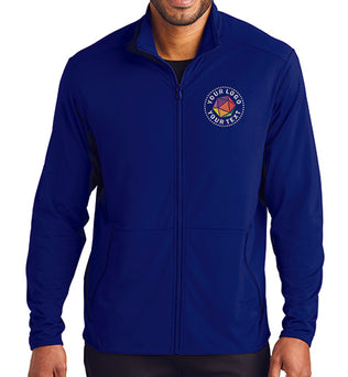 Port Authority® Custom Embroidered Accord Stretch Fleece Full-Zip - K595