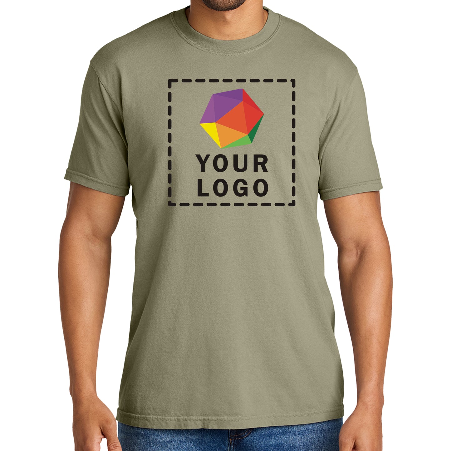 Comfort Colors® Custom Printed Heavyweight Ring Spun Tee - 1717