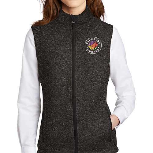 Port Authority ® Custom Embroidered Women's Sweater Fleece Vest - L236