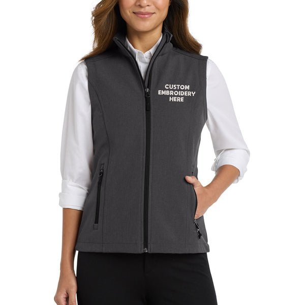 Port Authority® Custom Embroidered Women's Core Soft Shell Vest - L325