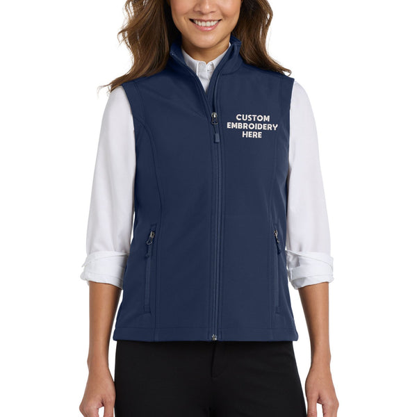Port Authority® Custom Embroidered Women's Core Soft Shell Vest - L325
