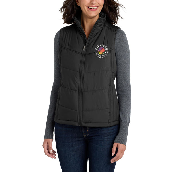 Port Authority® Custom Embroidered Women's Puffy Vest - L709