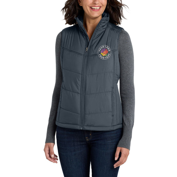 Port Authority® Custom Embroidered Women's Puffy Vest - L709