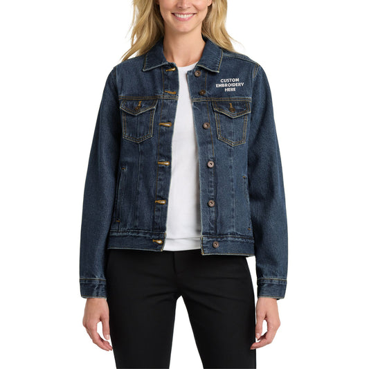 Port Authority® Custom Embroidered Women's Denim Jacket - L7620