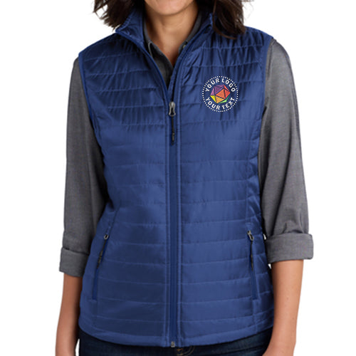 Port Authority® Custom Embroidered Women's Packable Puffy Vest - L851