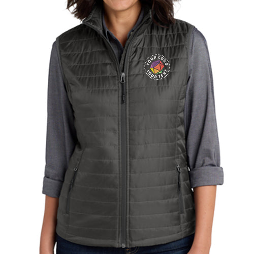 Port Authority® Custom Embroidered Women's Packable Puffy Vest - L851