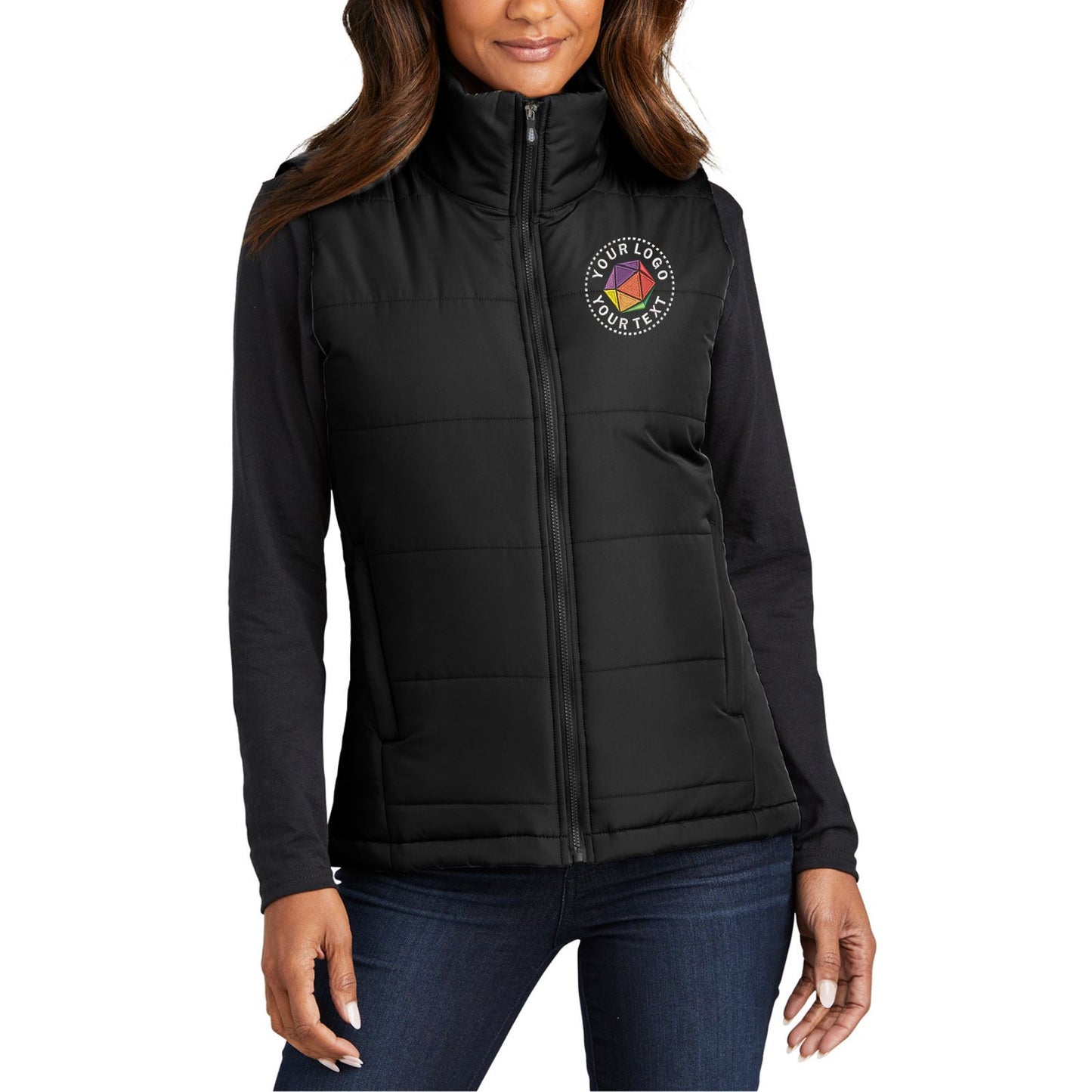 Port Authority® Custom Embroidered Women's Puffer Vest - L853
